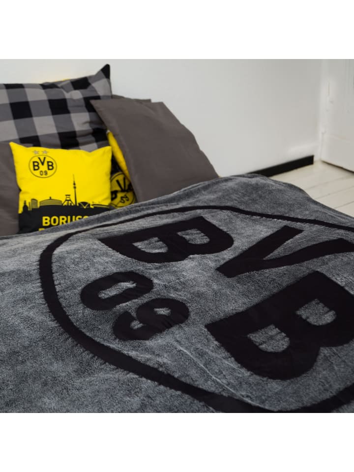 BVB BVB-Fleecedecke (grau) in grau günstig kaufen 150 x 200 cm