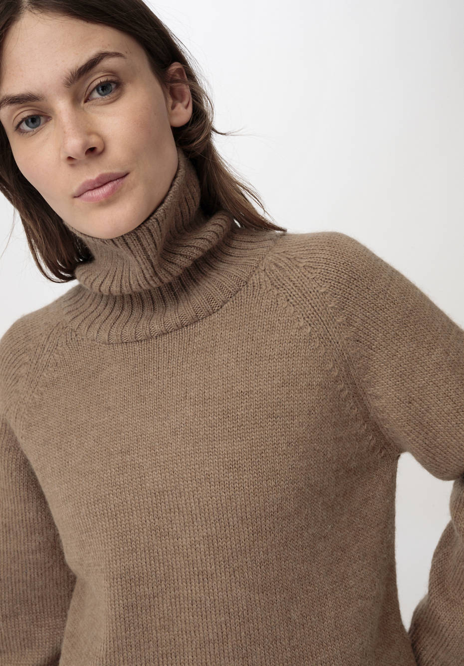 Pullover aus Alpaka mit Bio-Schurwolle