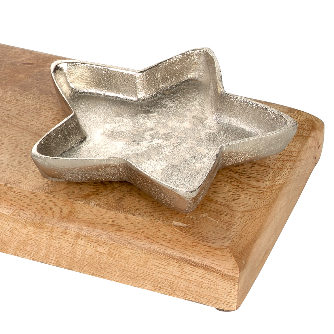 Kerzenhalter für den Advent natur / silber