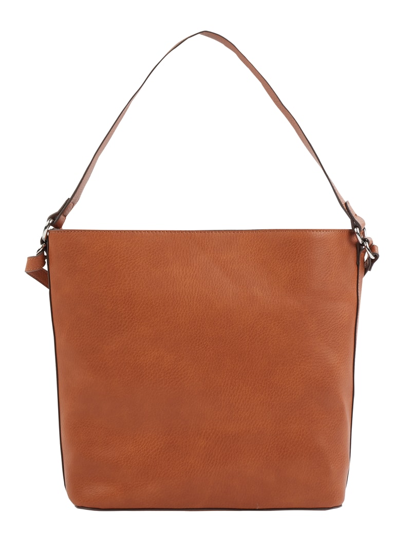 Hobo Bag in Leder-Optik in cognac
