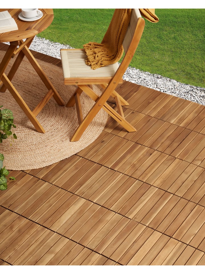 Beliani 10-tlg Outdoor Bodenbelag ACCETTURA in günstig kaufen onesize
