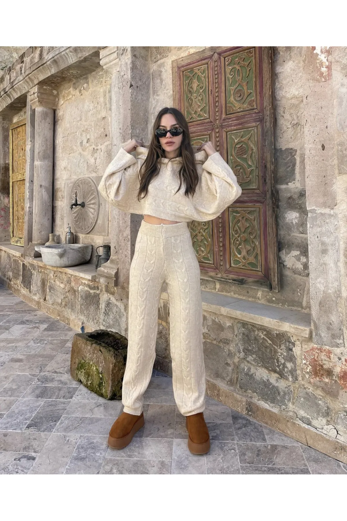My Blog  Zweiteiler - Beige - Regular Fit
