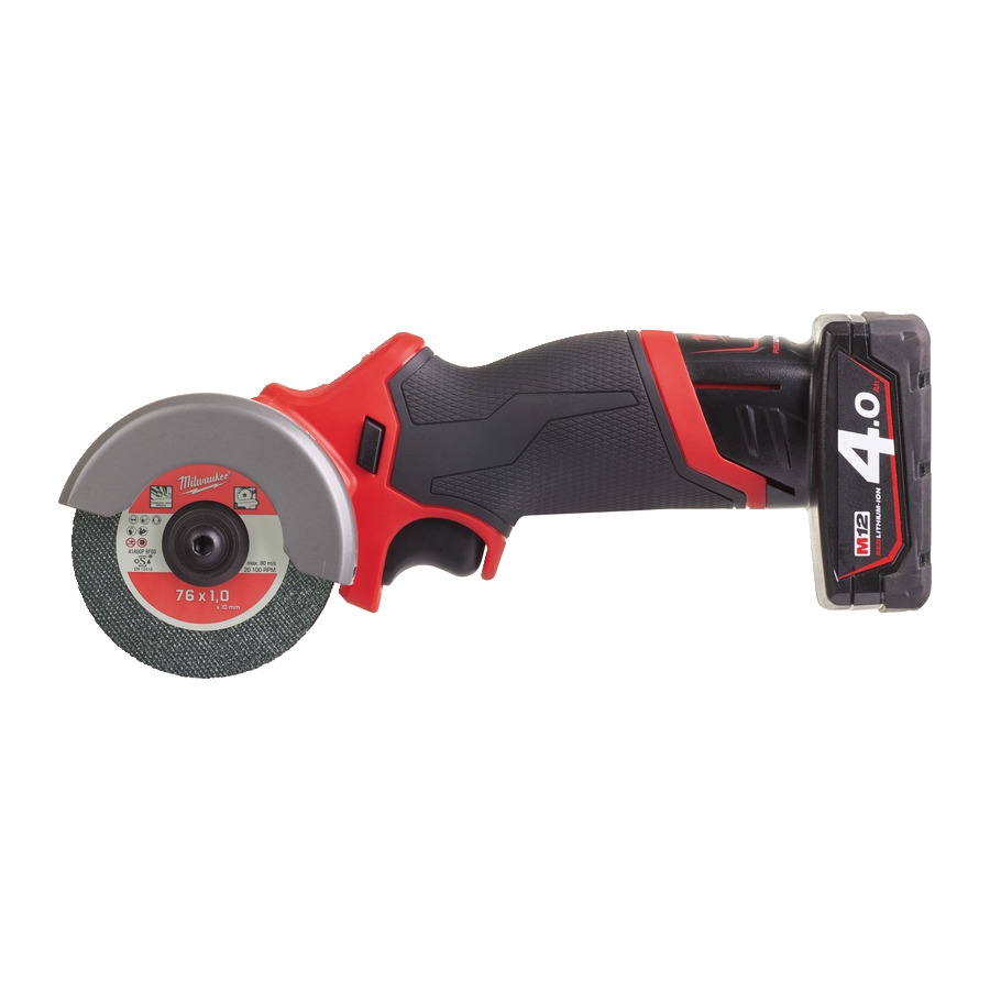 Milwaukee 4933464619 M12 FCOT-422X Polizor subcompact cu baterie Li-Ion 12V 4.0/2.0Ah în cutie HD