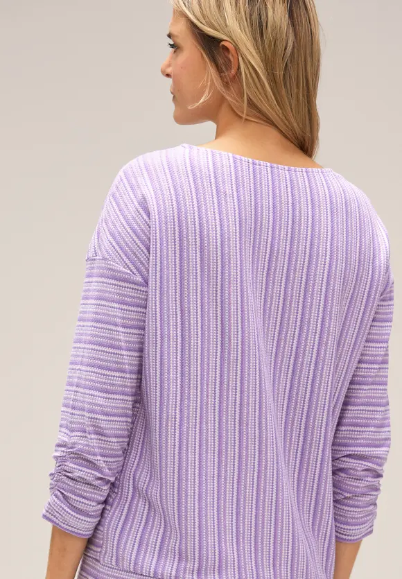 Street One Shirt mit Strukturstreifen
