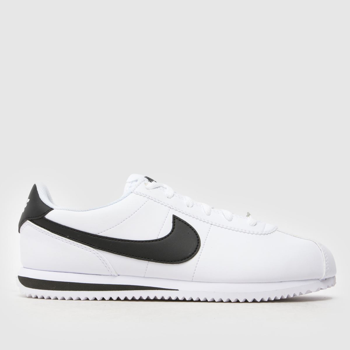 Nike vita och svarta Cortez ungdomsskor