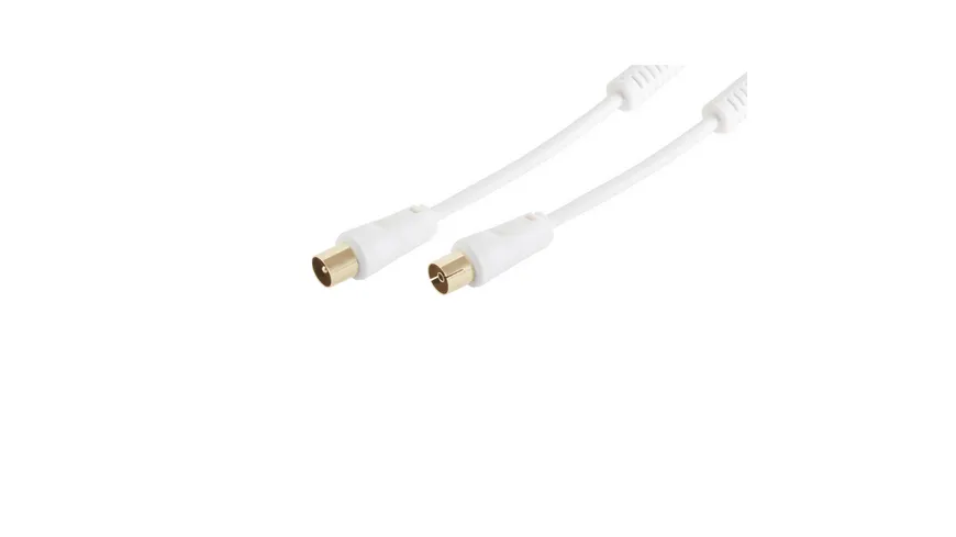 Ant.Kabel, Koaxst. auf Koaxkuppl.  3m, vergoldet