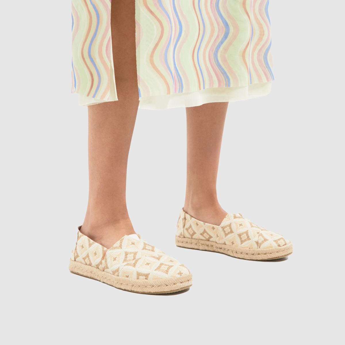 TOMS – Alpargata Rope 2.0 – Naturfärgade vävda platta skor