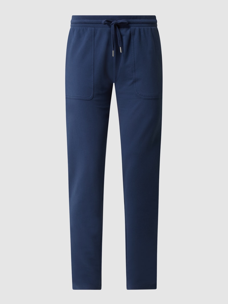 Lounge-Hose mit Stretch-Anteil Modell 'Night2Day' in marineblau