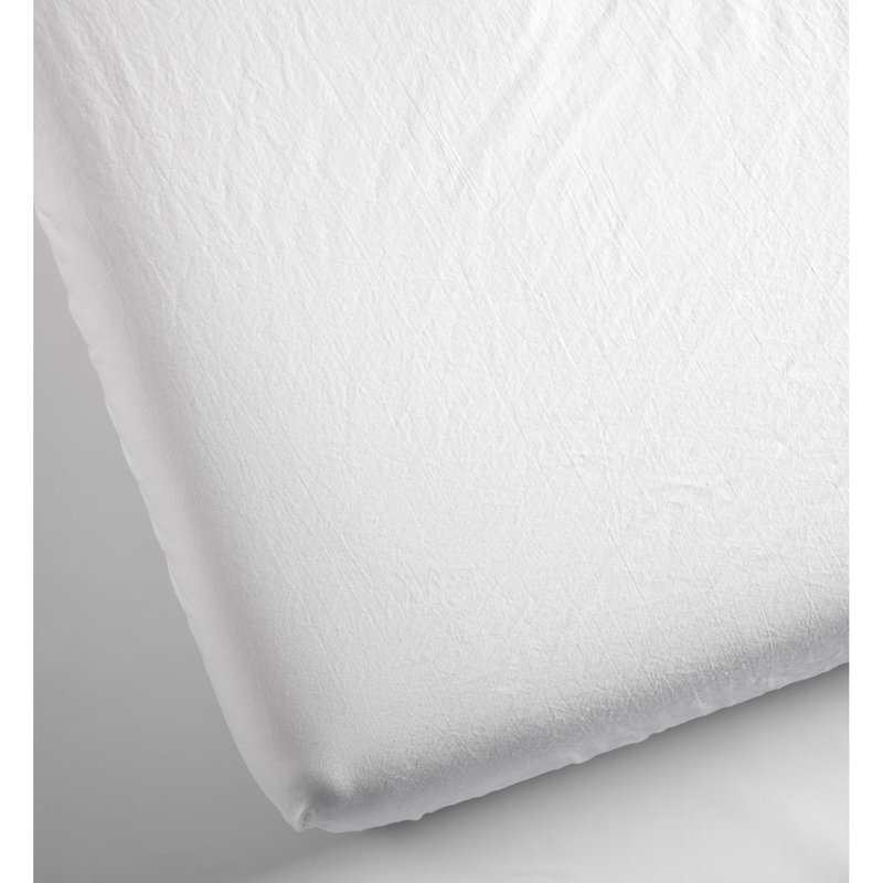 Drap-housse en Percale de Coton Bio lavé 1 personne