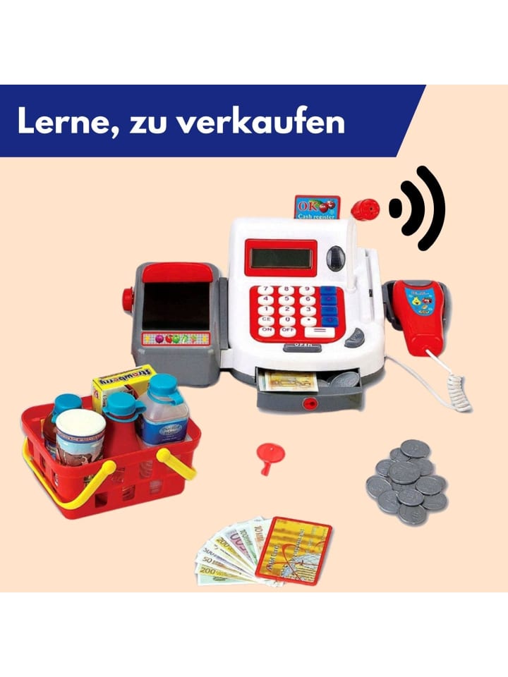 Coemo Spielzeugkasse Linus Supermarktkasse in bunt günstig kaufen onesize