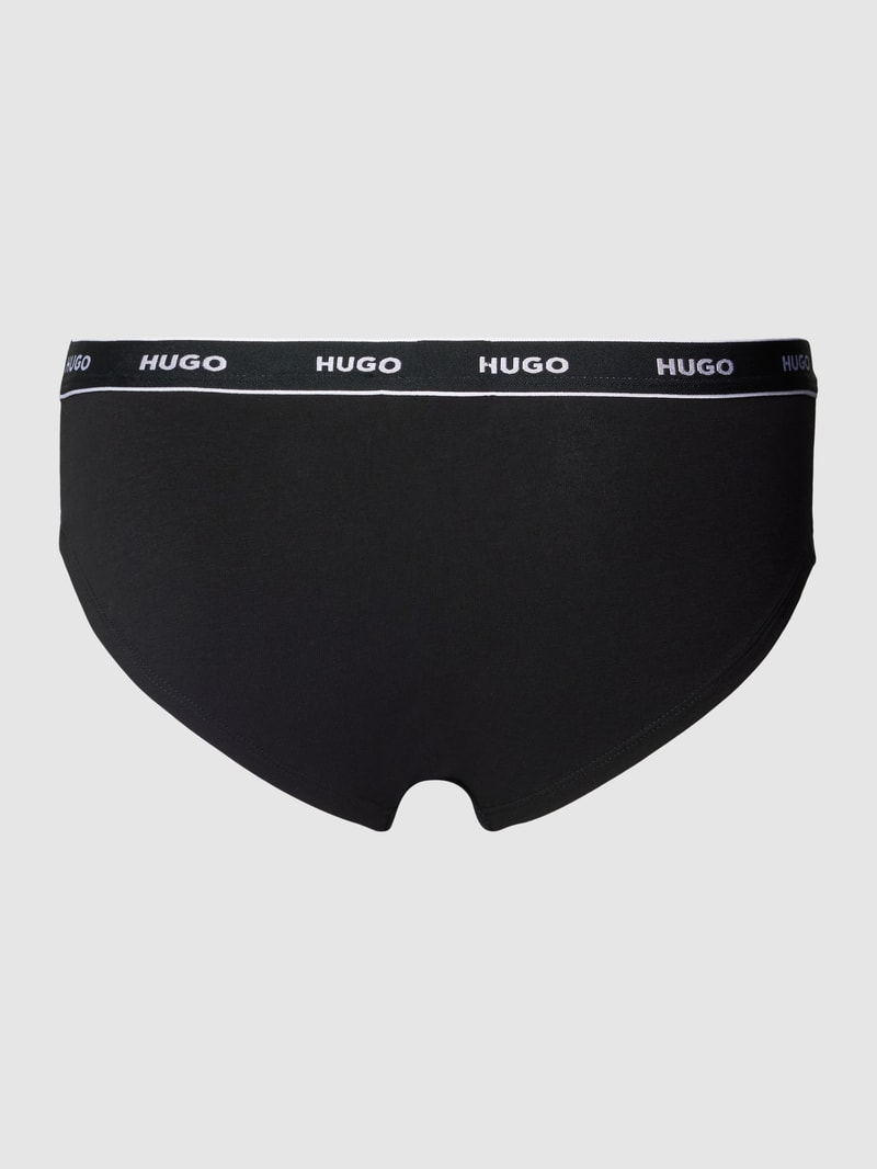 Slip mit Label-Bund Modell 'CAROUSEL' in schwarz