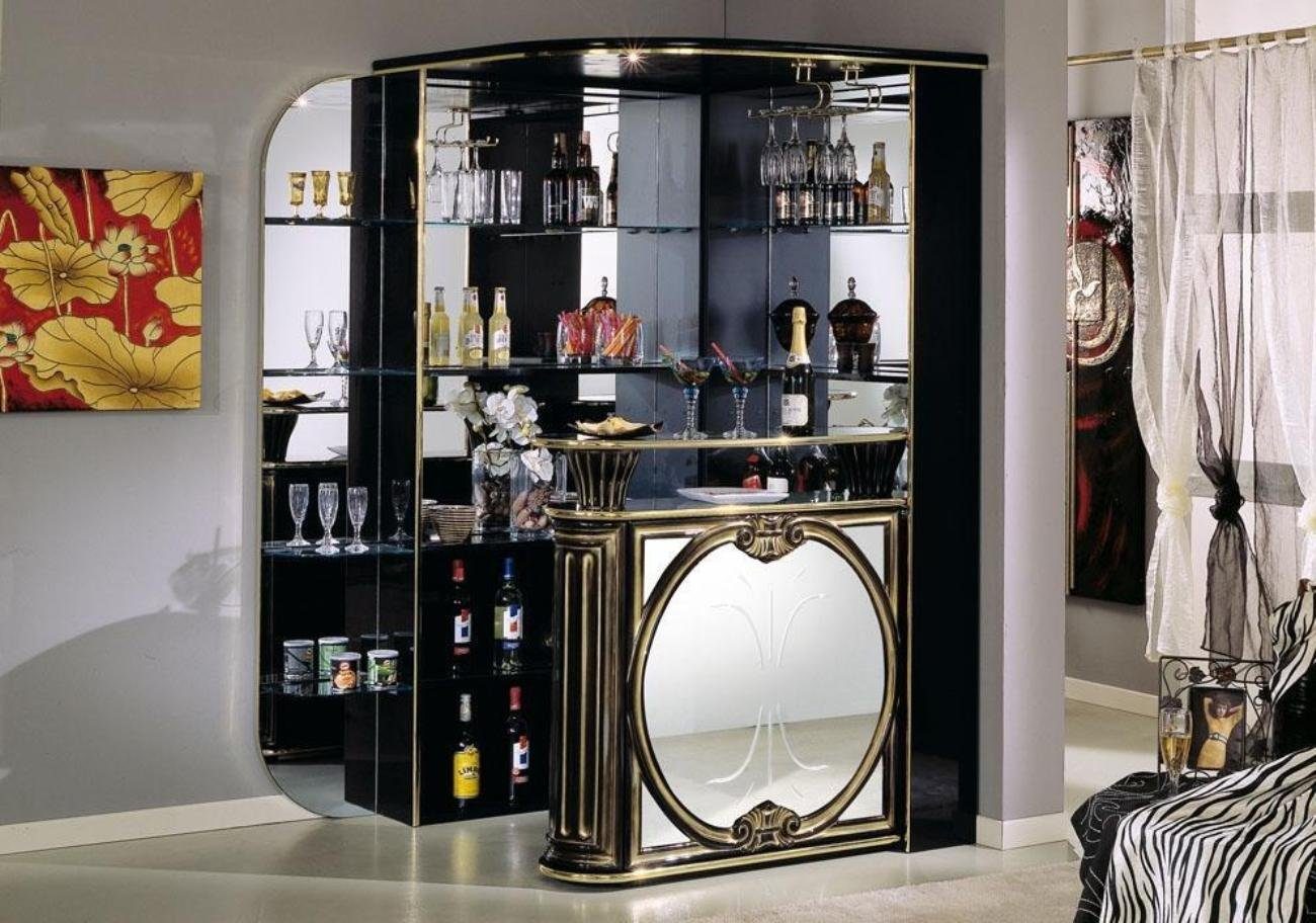 JVmoebel Barschrank Hausbar Barschrank Bar Tisch Regal Weinregal Luxus Vitrine Sofort (2-St)