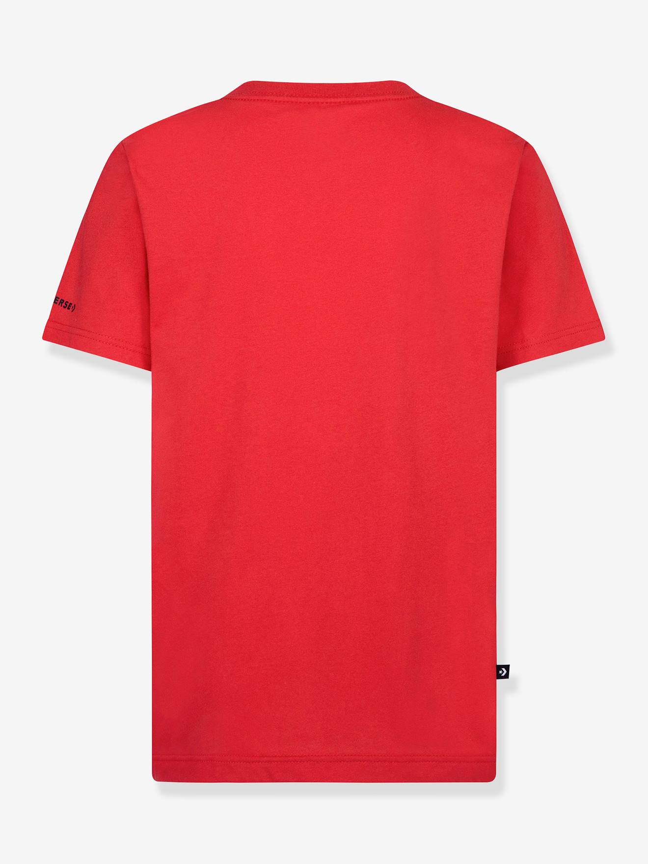Converse Jungen T-Shirt Chuck Patch CONVERSE, Bio-Baumwolle - rot