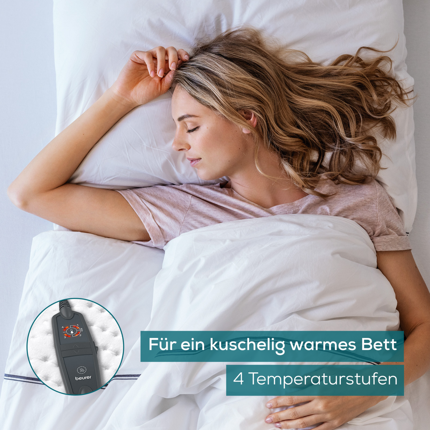 Beurer Wärmeunterbett UB 60 Green Planet-Wärmeunterbett aus der Green Planet Reihe mit 4 Temperaturstufen und Rückschaltautomatik