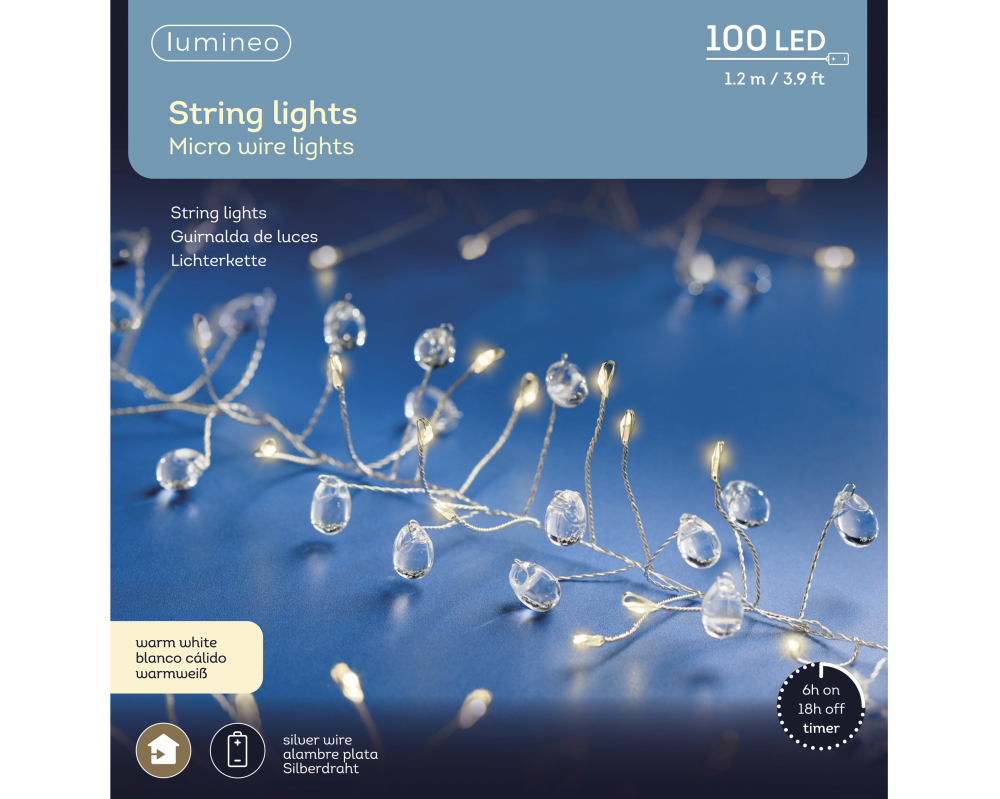 Micro LED Lichterkette Pailetten