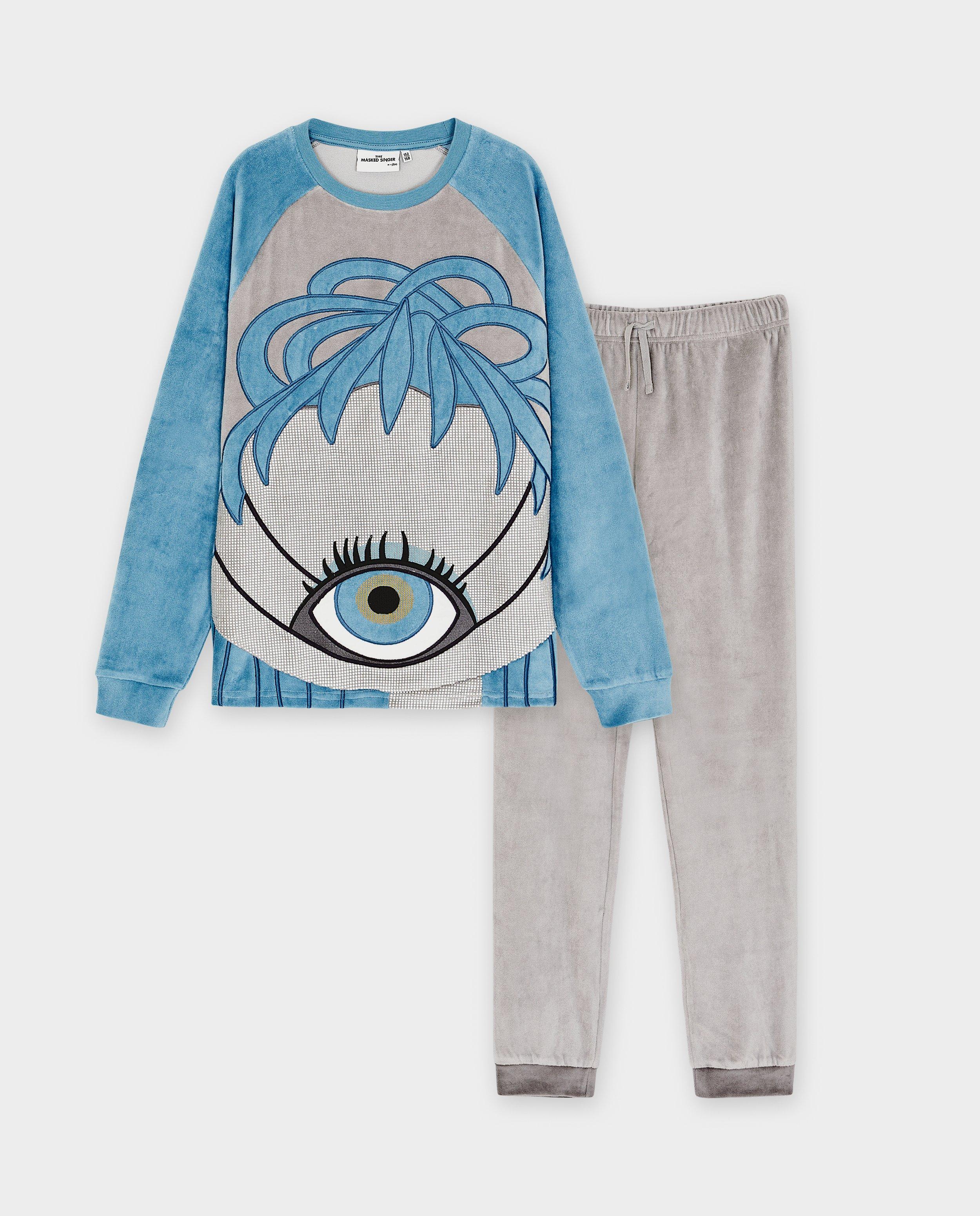 Pijamale The Masked Singer Space Babe, mărimea 116-170, gri unisex