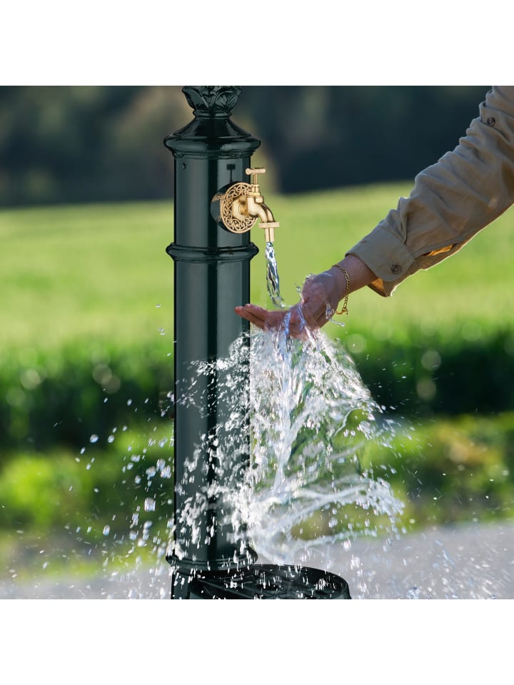 relaxdays Standbrunnen in Grün - (B)26 x (H)83 x (T)31,5 cm günstig kaufen onesize