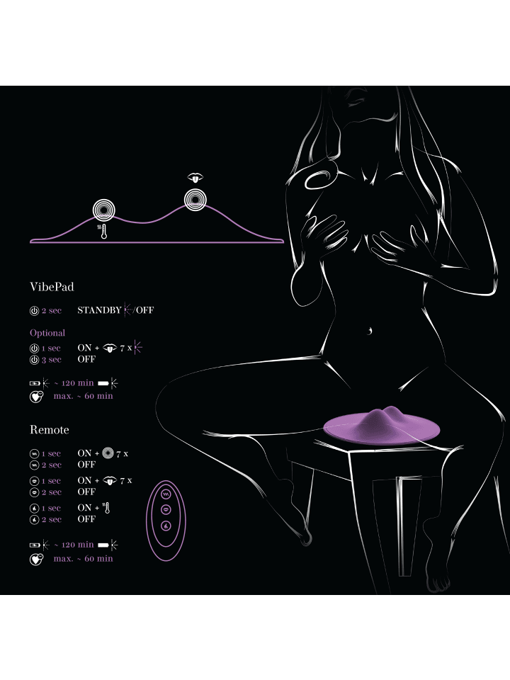 vibepad Vibrationskissen vibepad 2 in lila günstig kaufen 29 cm