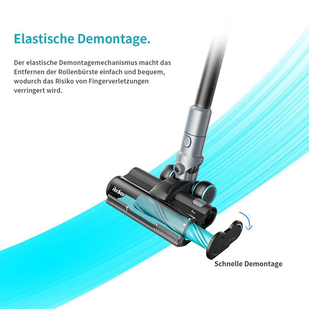 Redkey Akku-Handstaubsauger F10, 400,00 W, Ohne Tasche, 23000Pa Hohe Saugleistung,bis zu 60 Min, Faltbarer Handstaubsauger