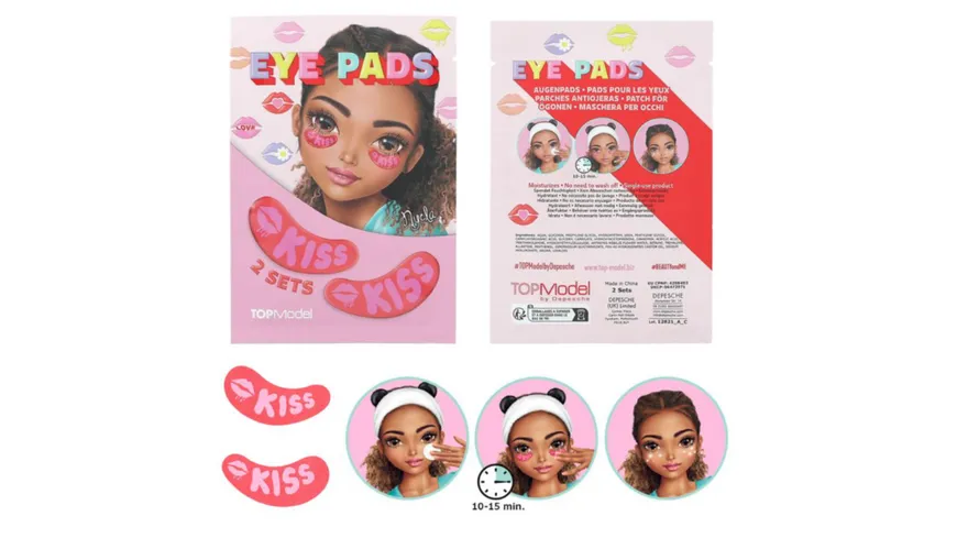 TOPModel Augenpads bedruckt BEAUTY and ME sortiert