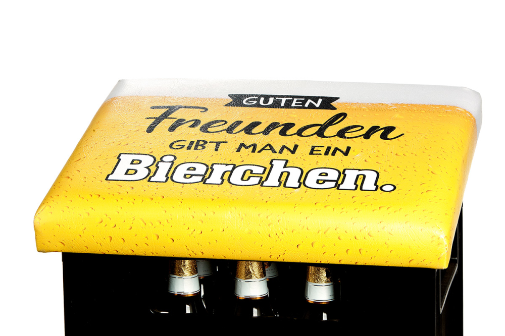Sitzpolster Bierchen gelb