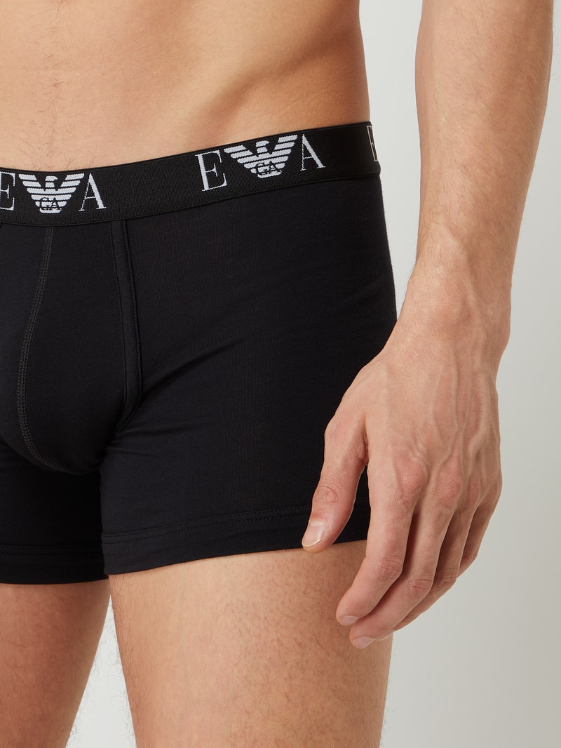 Trunks mit Stretch-Anteil im 2er-Pack in schwarz