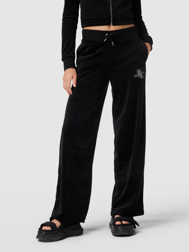 Sweatpants mit Label-Details Modell 'JERRY' in schwarz