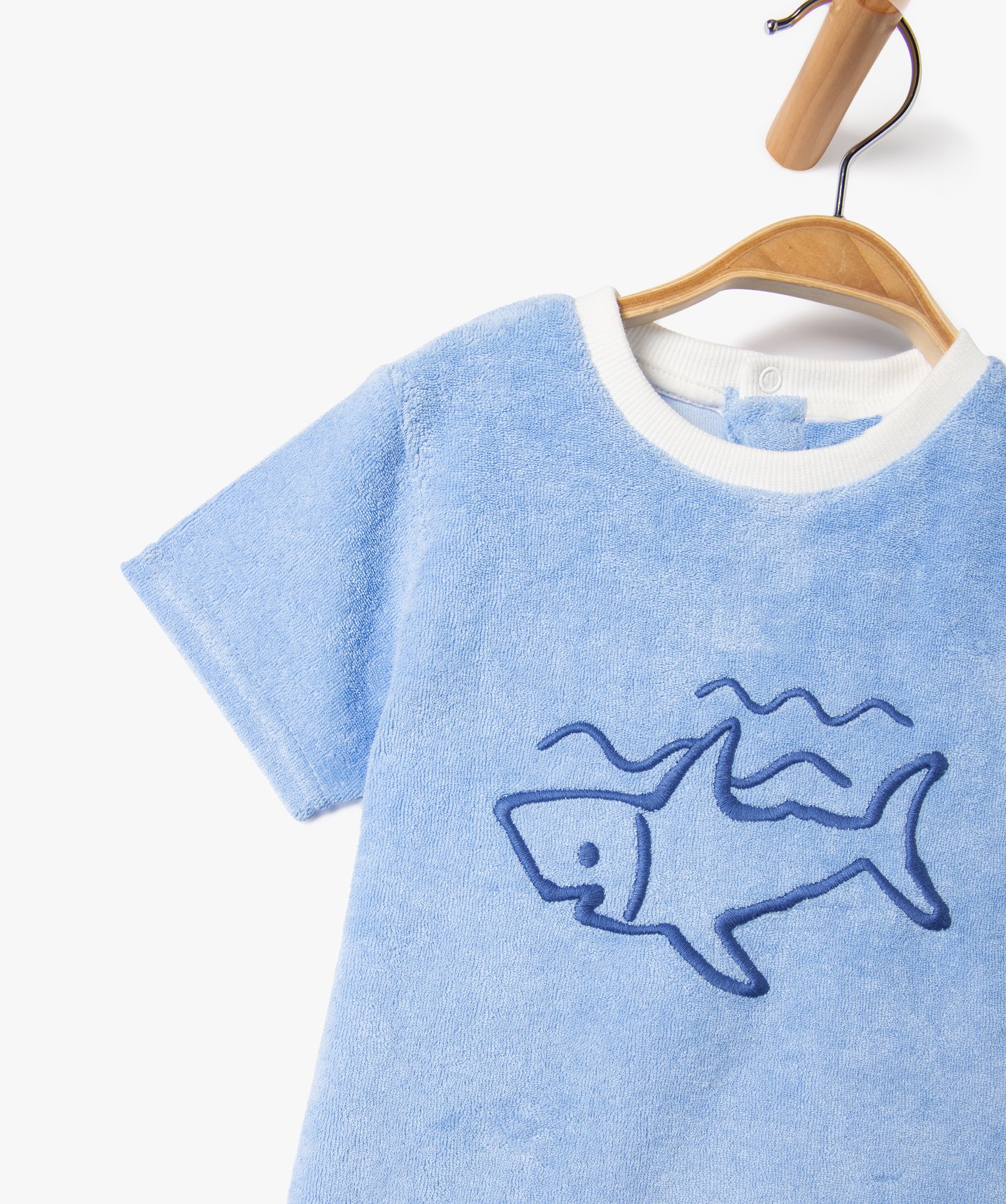 Ensemble bébé Garçon 2 pièces : short + tee-shirt en ép... bleu | GEMO