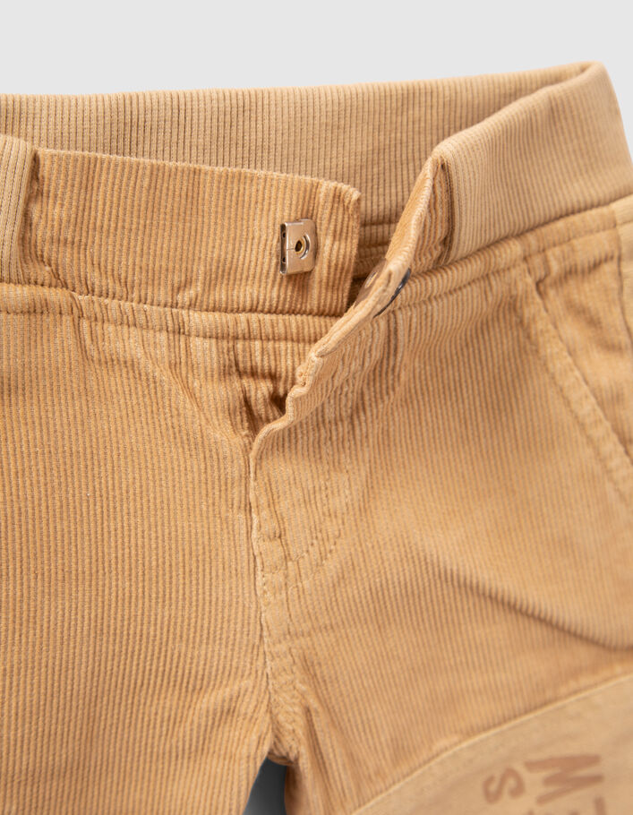 Pantalon camel mix matières élastiqué bébé garçon