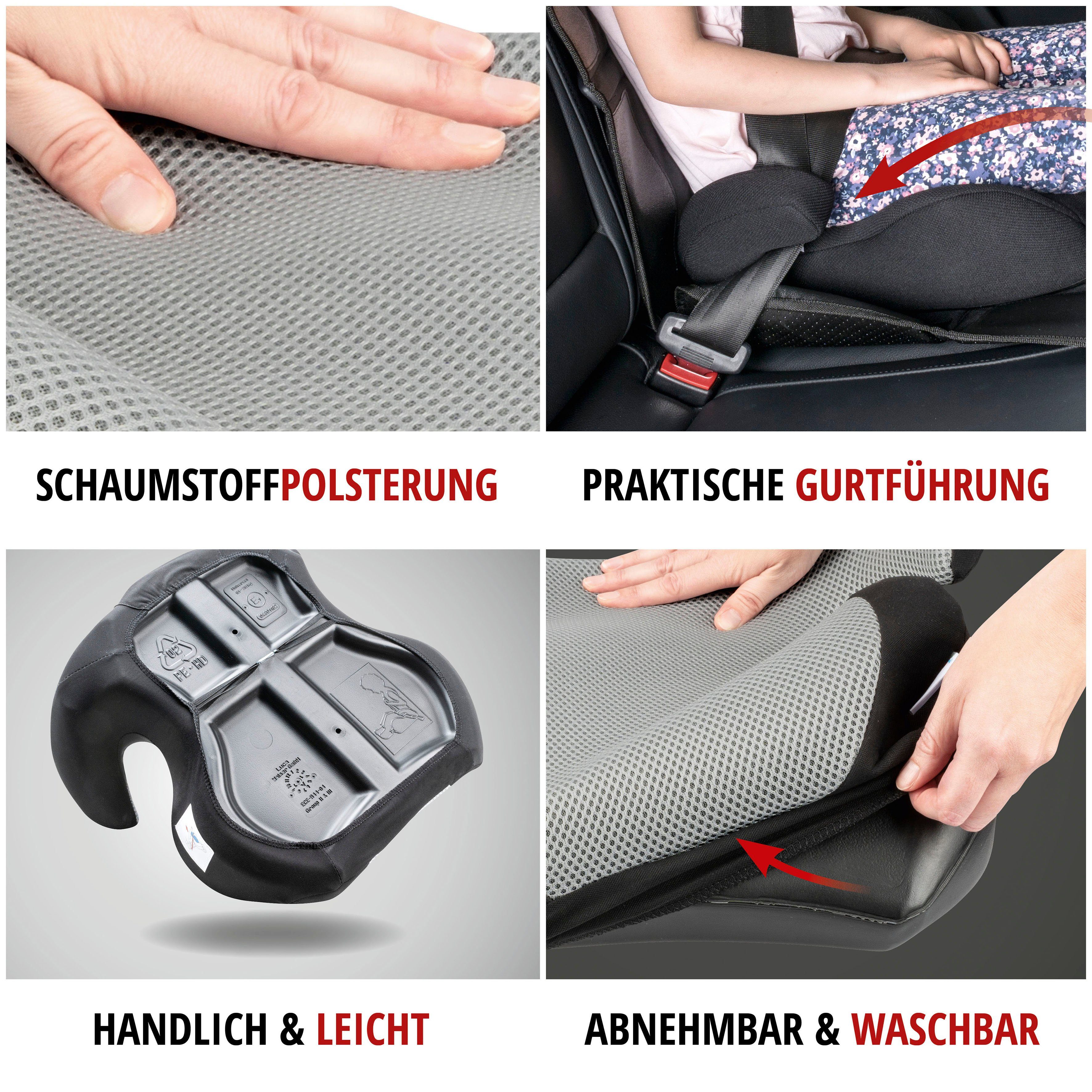 WALSER Kindersitzerhöhung Lino, ab: 15 kg, bis: 36 kg, für Kinder von 15-36 kg