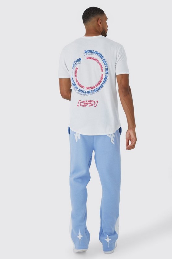 Tall Oversize T-Shirt mit Worldwide-Print