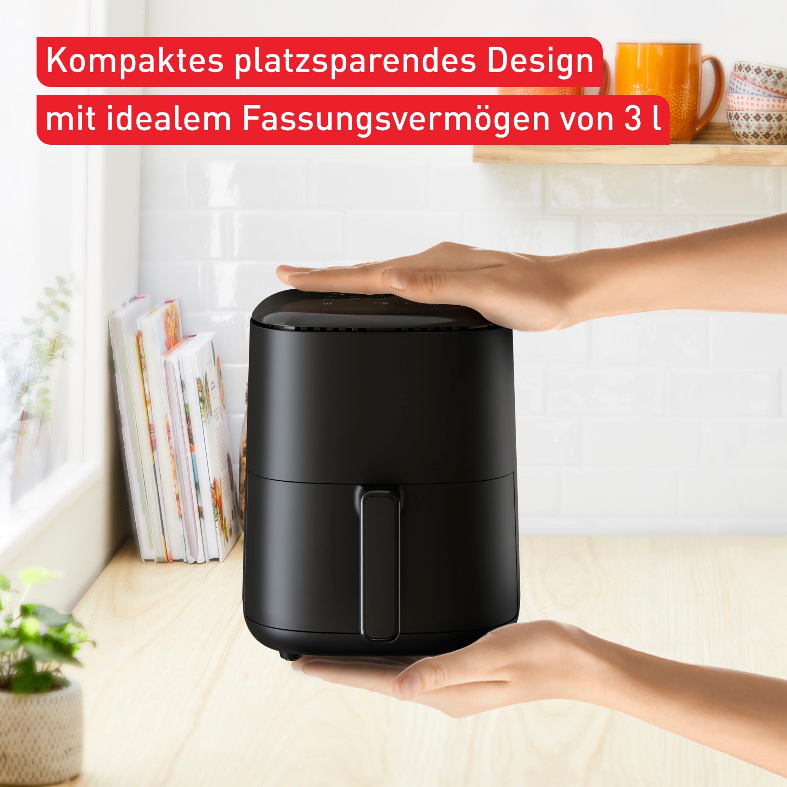 Tefal Heißluftfritteuse EY1458 Easy Fry Compact, 1300 W