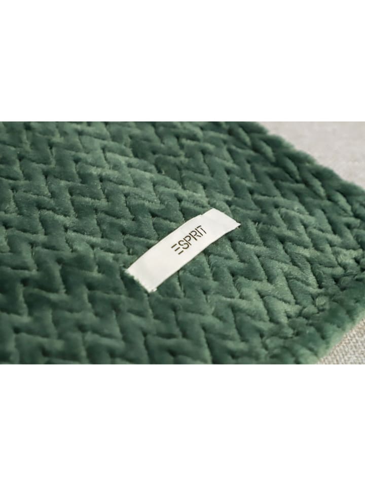ESPRIT Wohndecke Set COMFY-2 in Grün günstig kaufen 140x190cm