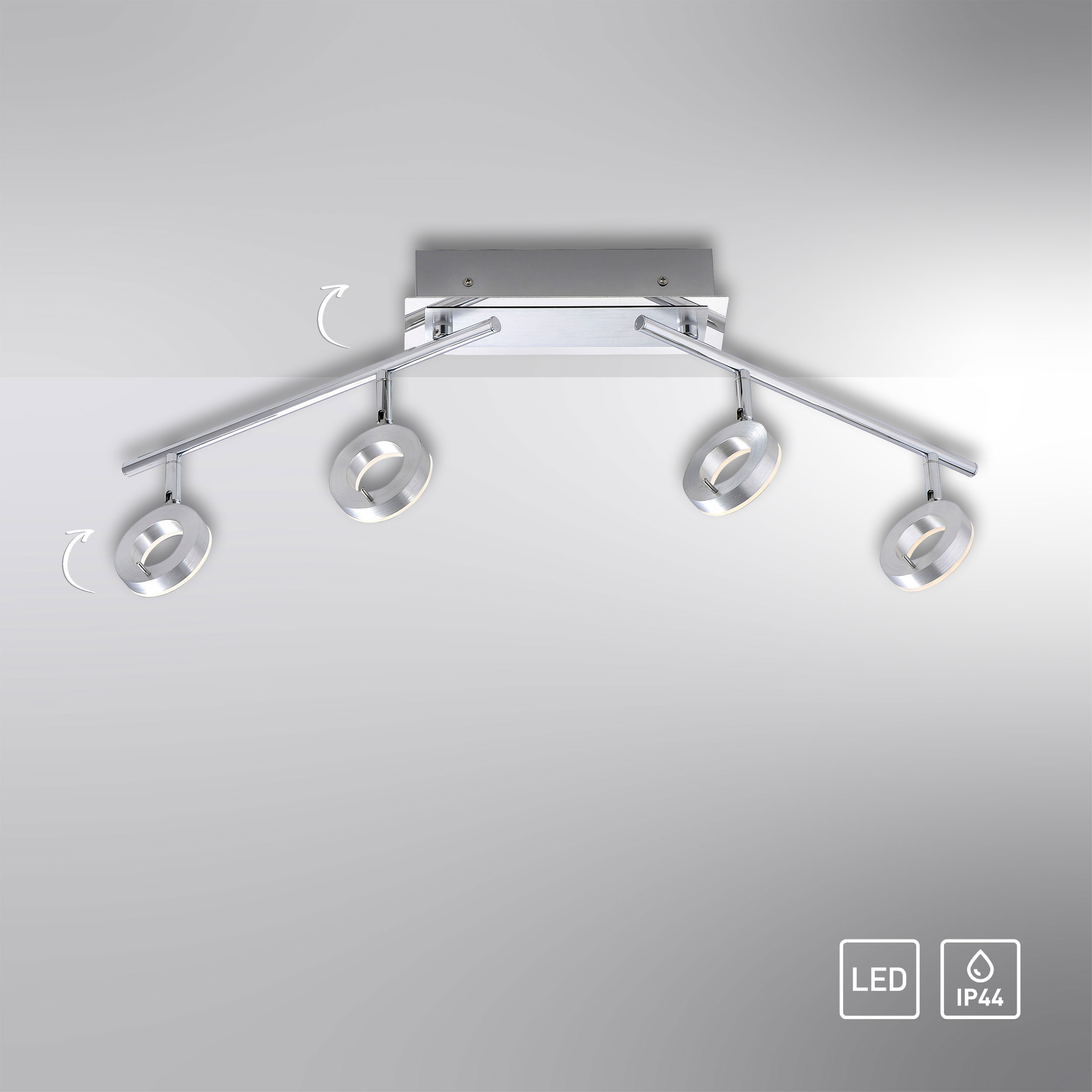 Paul NeuhausLED-Deckenleuchte 4 flg