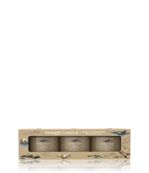 Yankee Candle Amber & Sandalwood 3er Pack Filled Votive Duftkerze-37 g