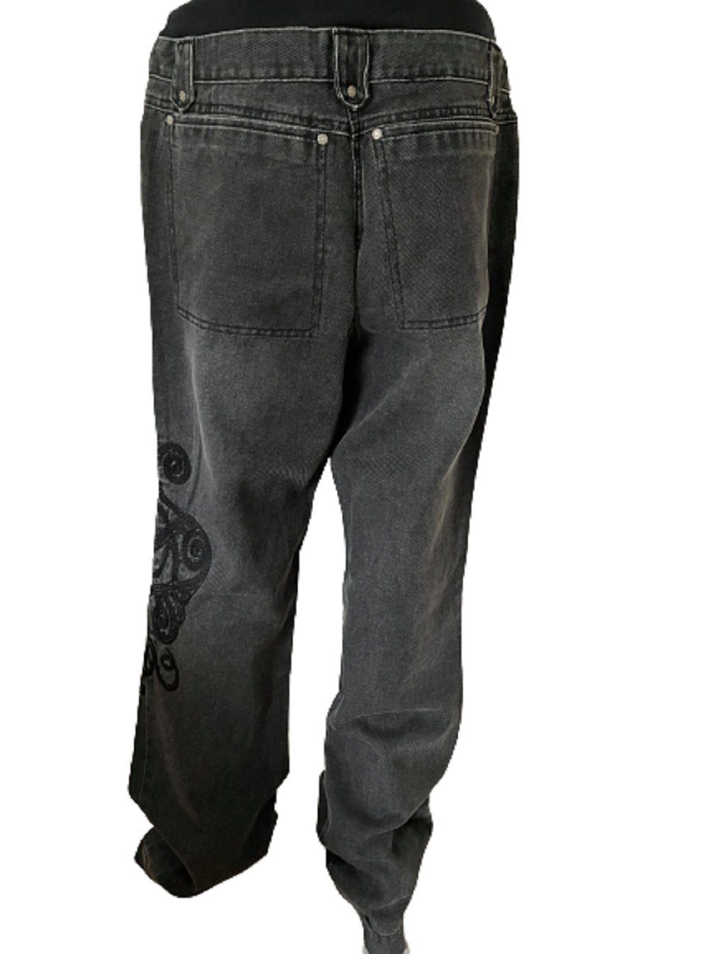 Collection Linique Umstandshose ORA-91471 schwarz mit Stickereien