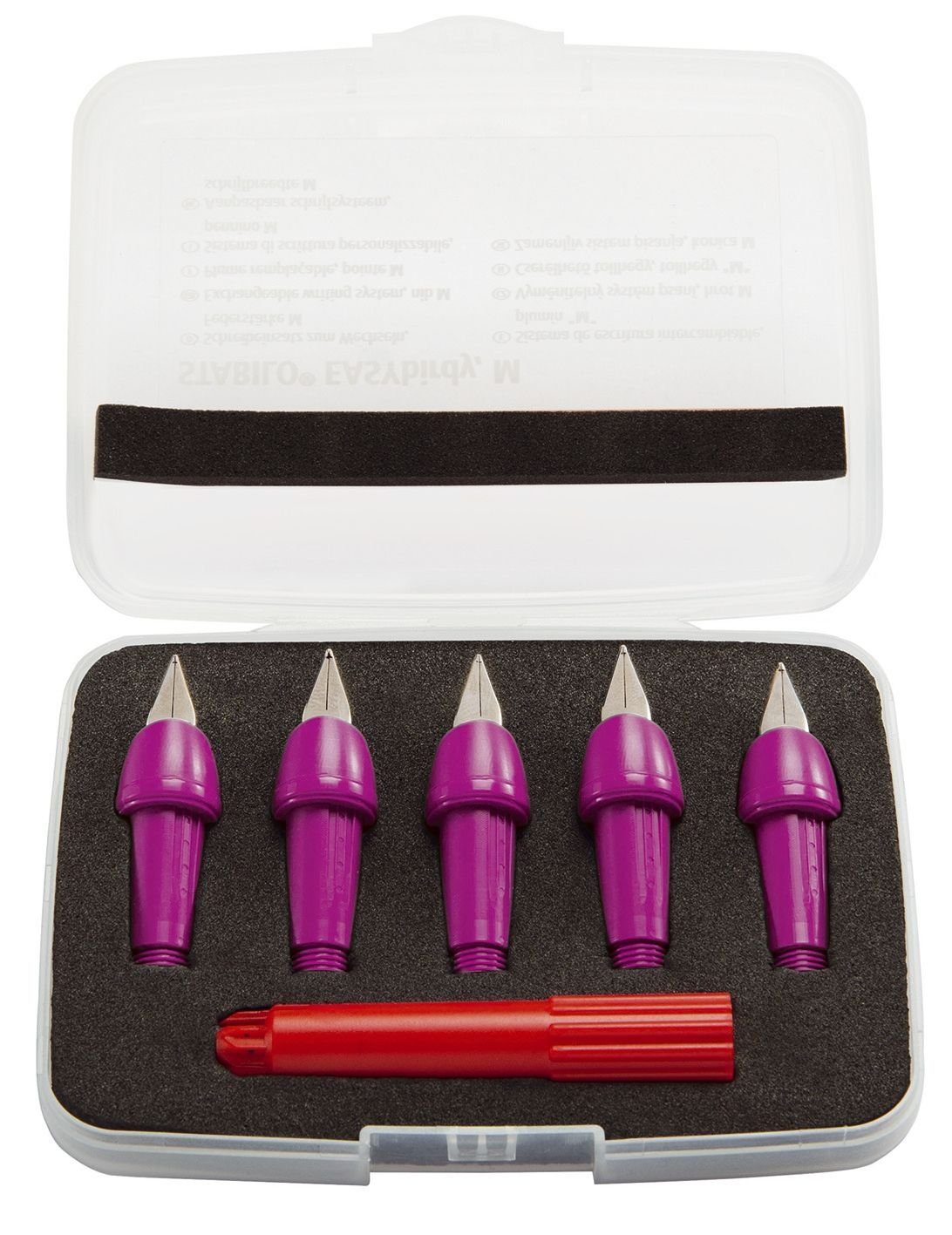 STABILO Schreibeinsatz EASYbirdy® - Feder M, 5 Stück, pink Handscanner