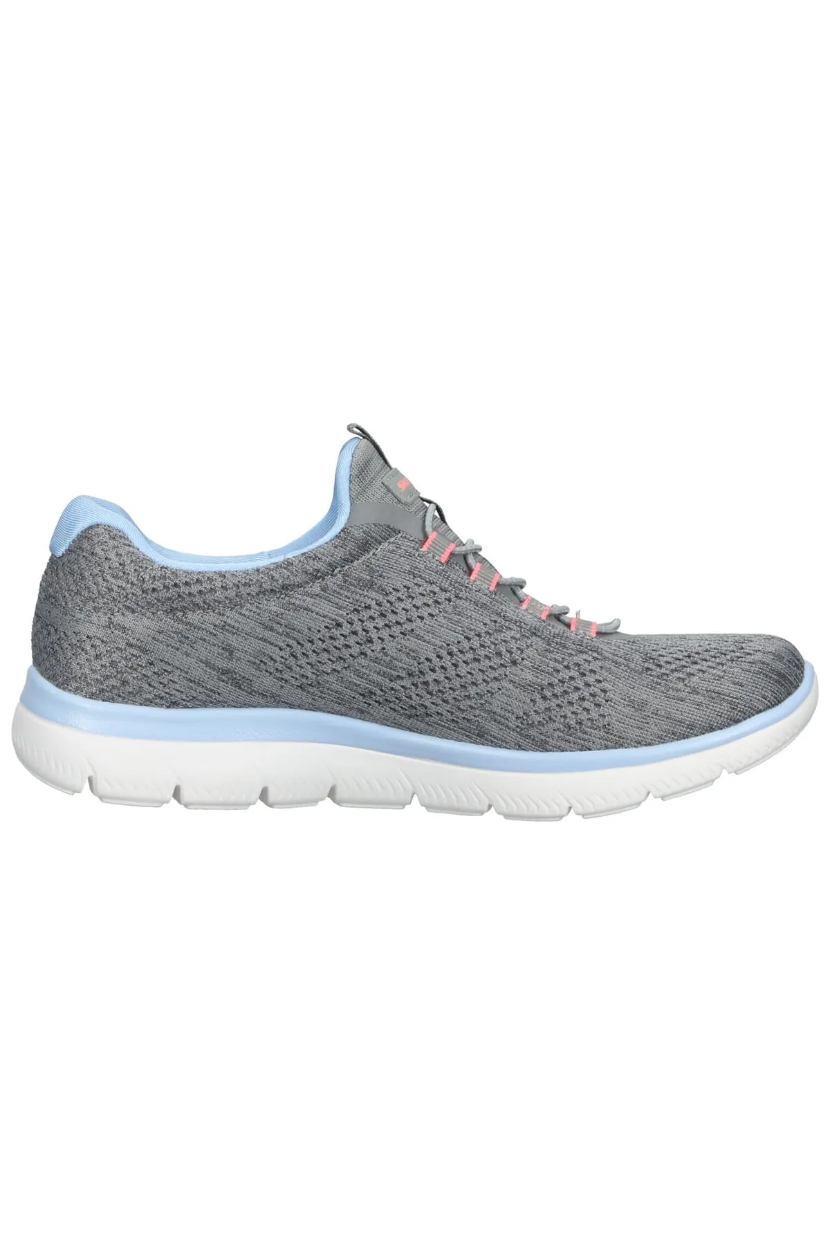 SKECHERS  Sneaker - Grau - Flacher Absatz