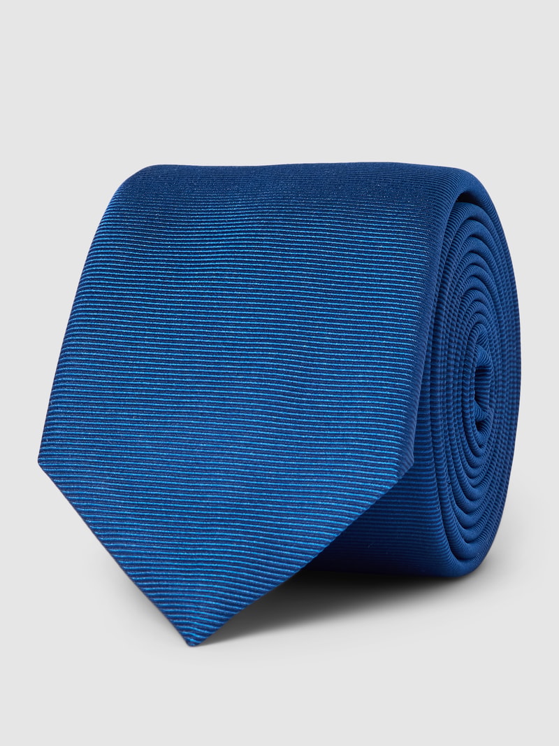 Seidenkrawatte mit Allover-Muster Modell 'Tie' (6 cm) in marineblau
