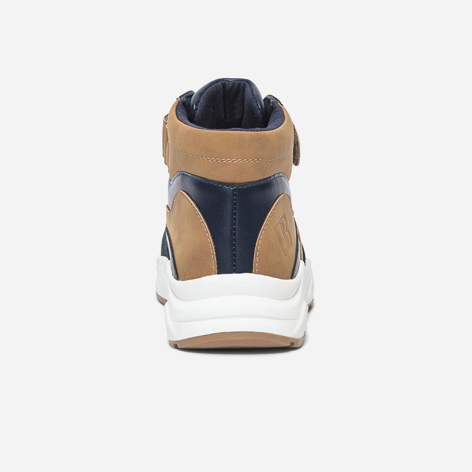 Basket dad shoes BUGGY marine et ocre bi matière