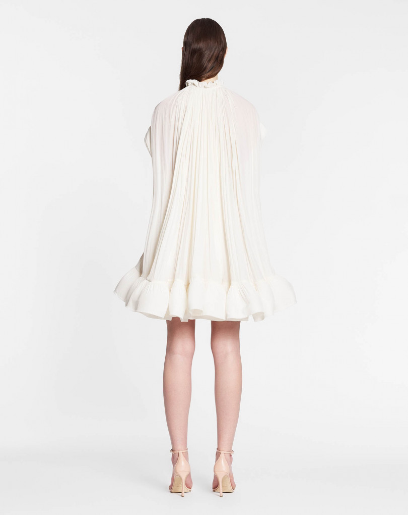 ROBE COURTE EN CHARMEUSE