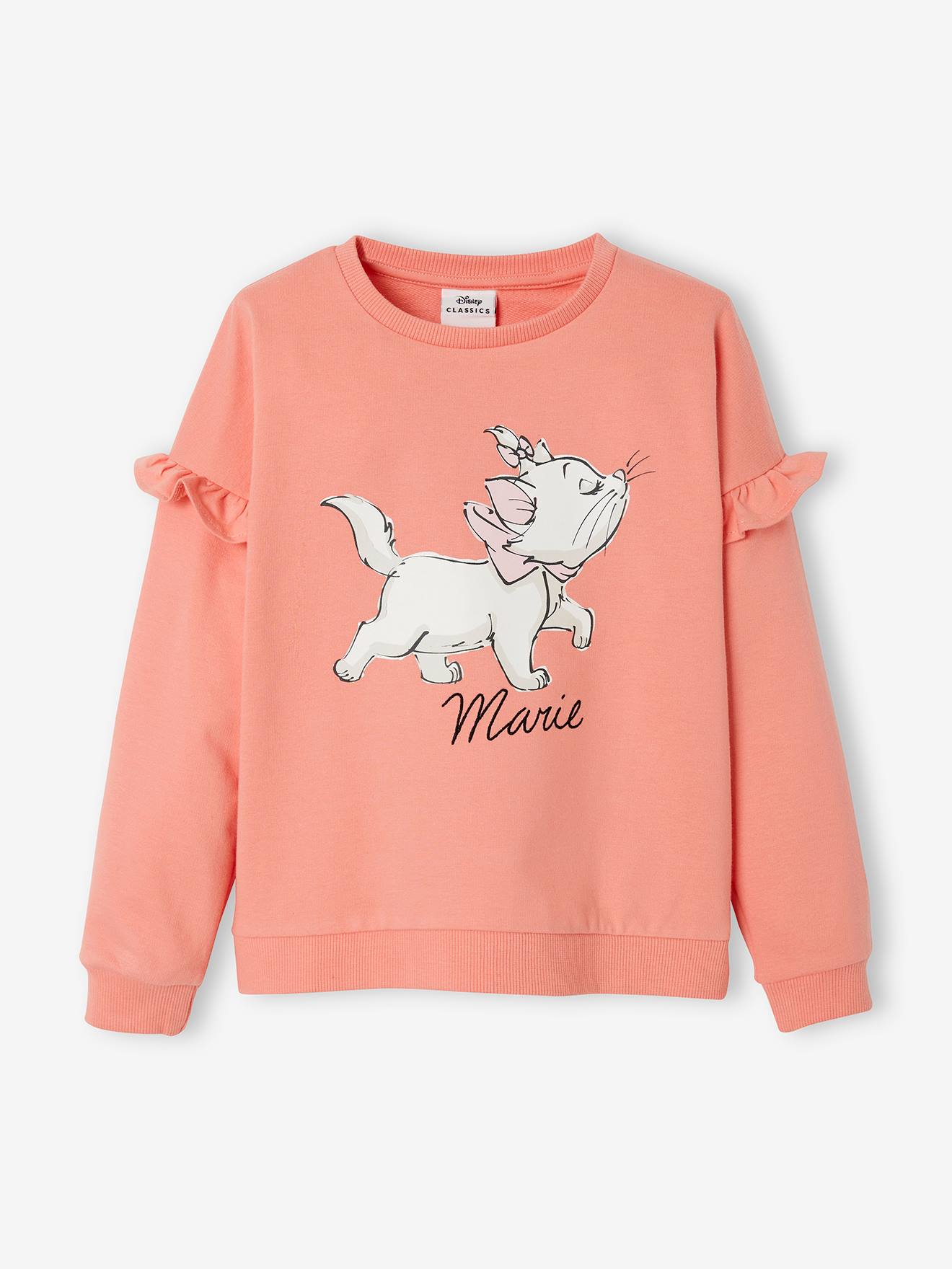 Sweat volanté fille Les Aristochats® rose