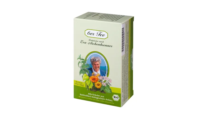 Herbaria 6er Tee Eva Aschenbrenner bio 15 Filterbeutel 24 g