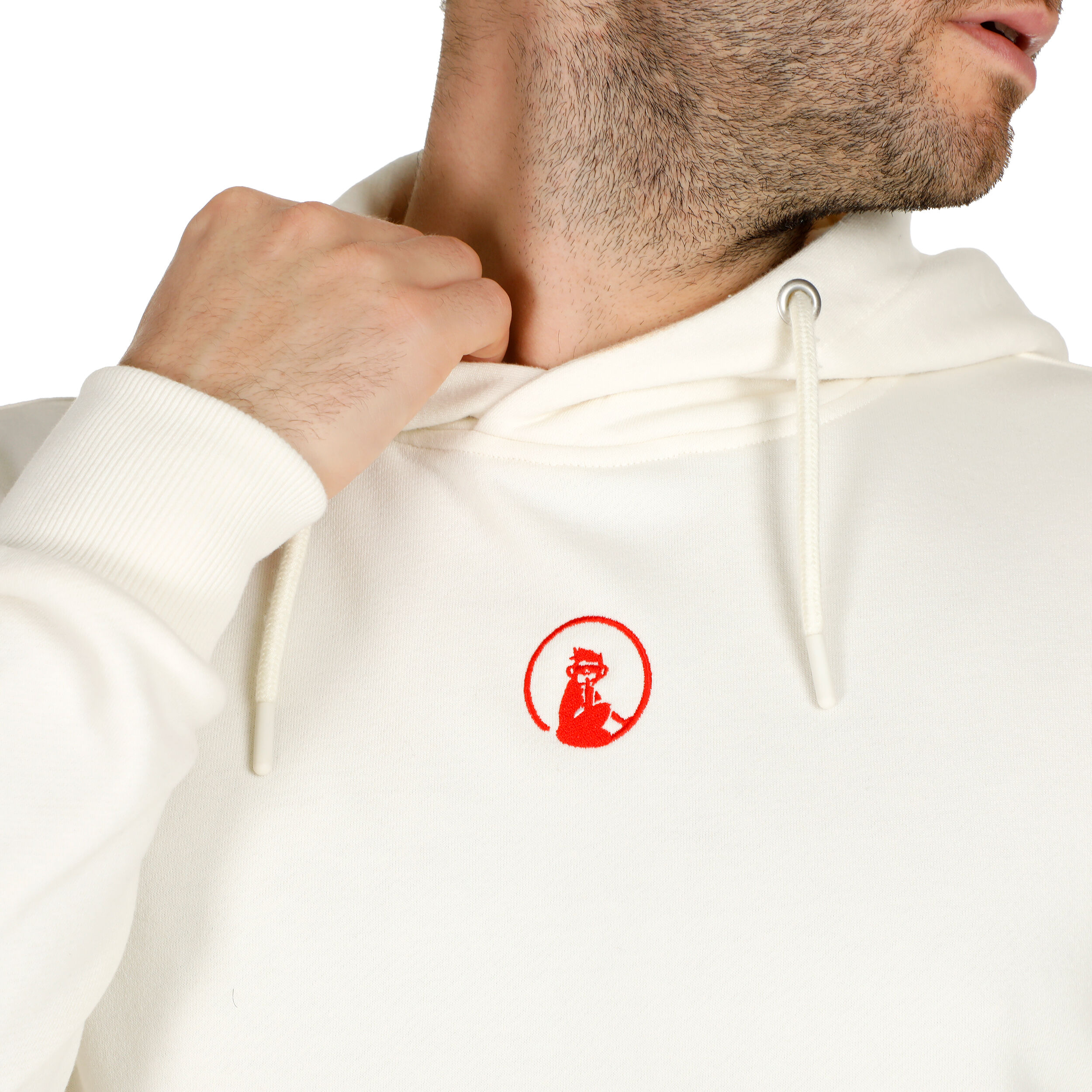Crossroad Blurred Hoody Herren - Weiß, Salbei