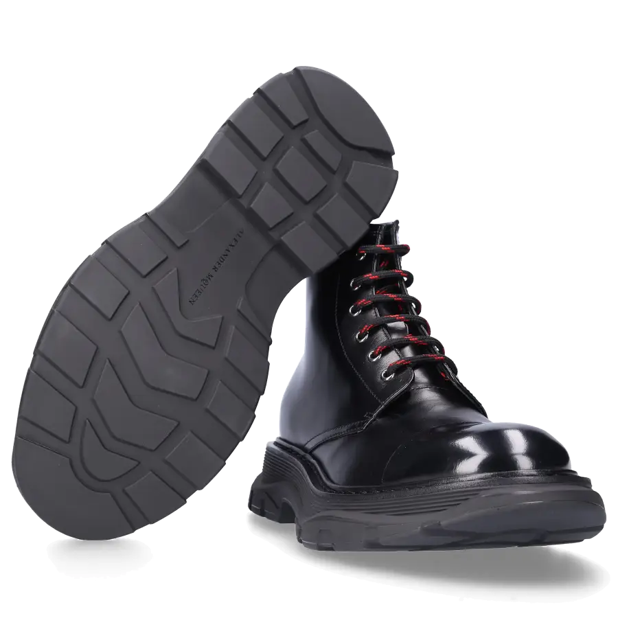 Alexander McQueen - Schnürboots WHSW1 Kalbsleder - schwarz