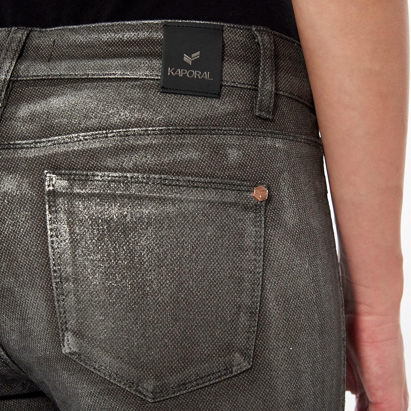 SOHER  Jean skinny enduit Femme