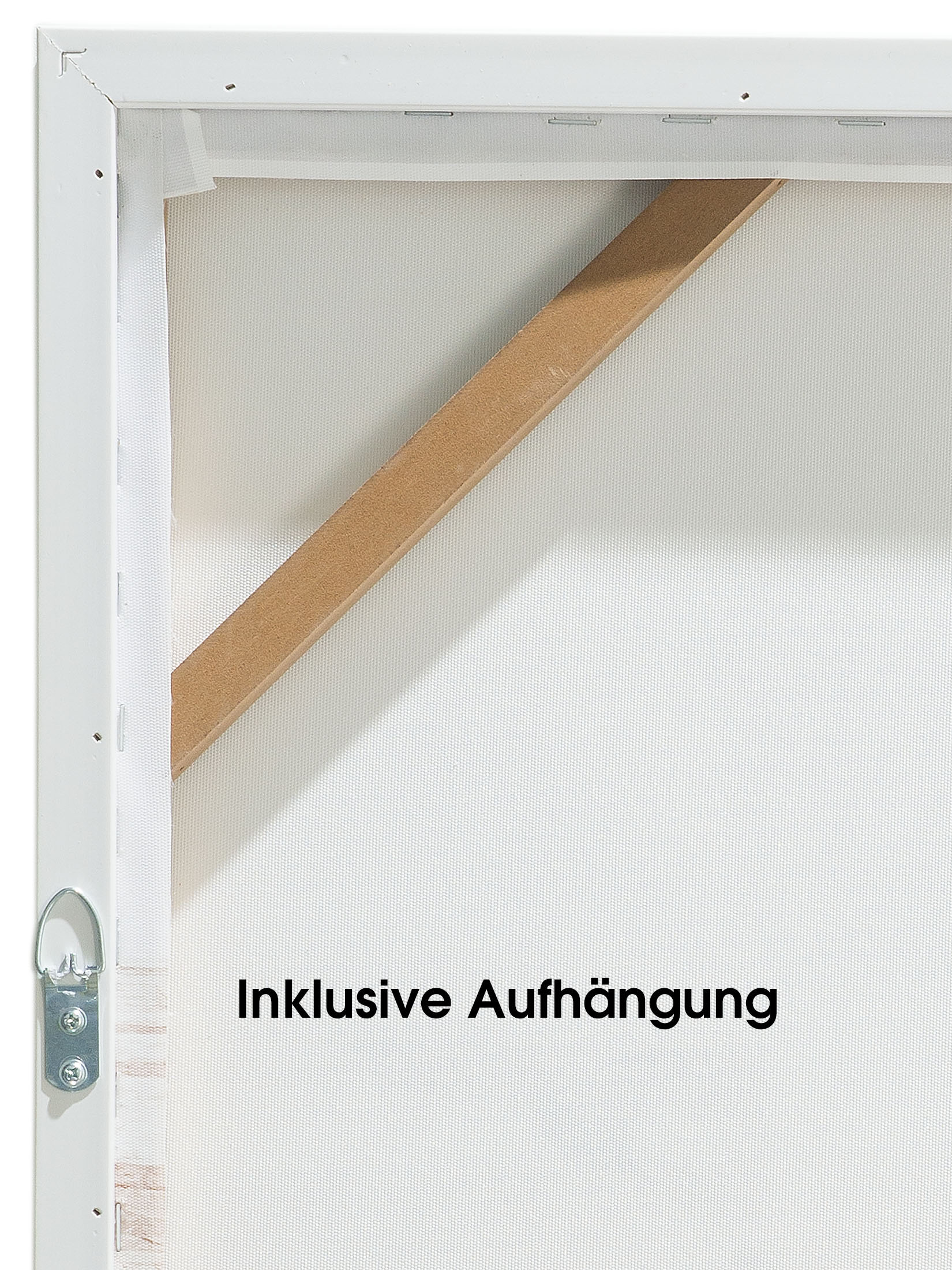 Beachroad Leinwand-Druck-gerahmt, Beige
