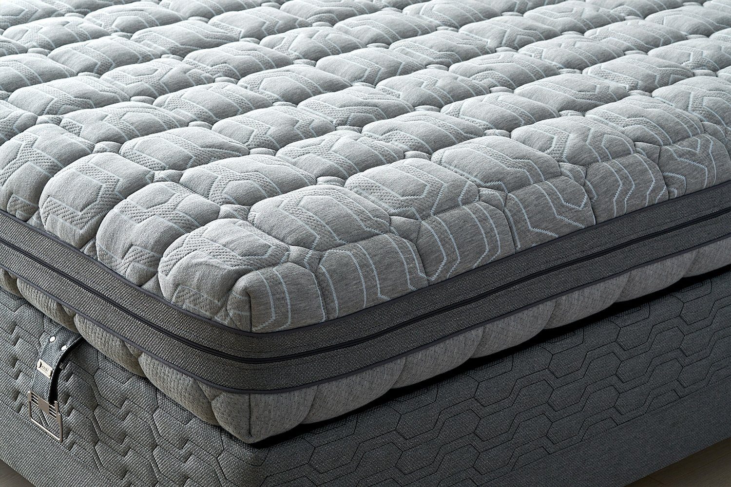 Visco-Matratze 160x200 mit Topper H2 Visco Fresh, Matratzen Bezug Mit Reißverschluss, Moln, 27 cm hoch, Visco-Schaumstoff