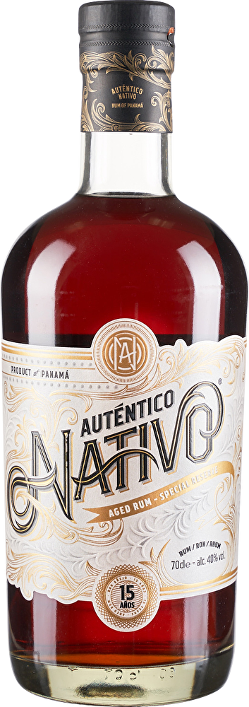 Auténtico Nativo Aged Rum Special Reserve 15 YO 0,7 Liter in Tube