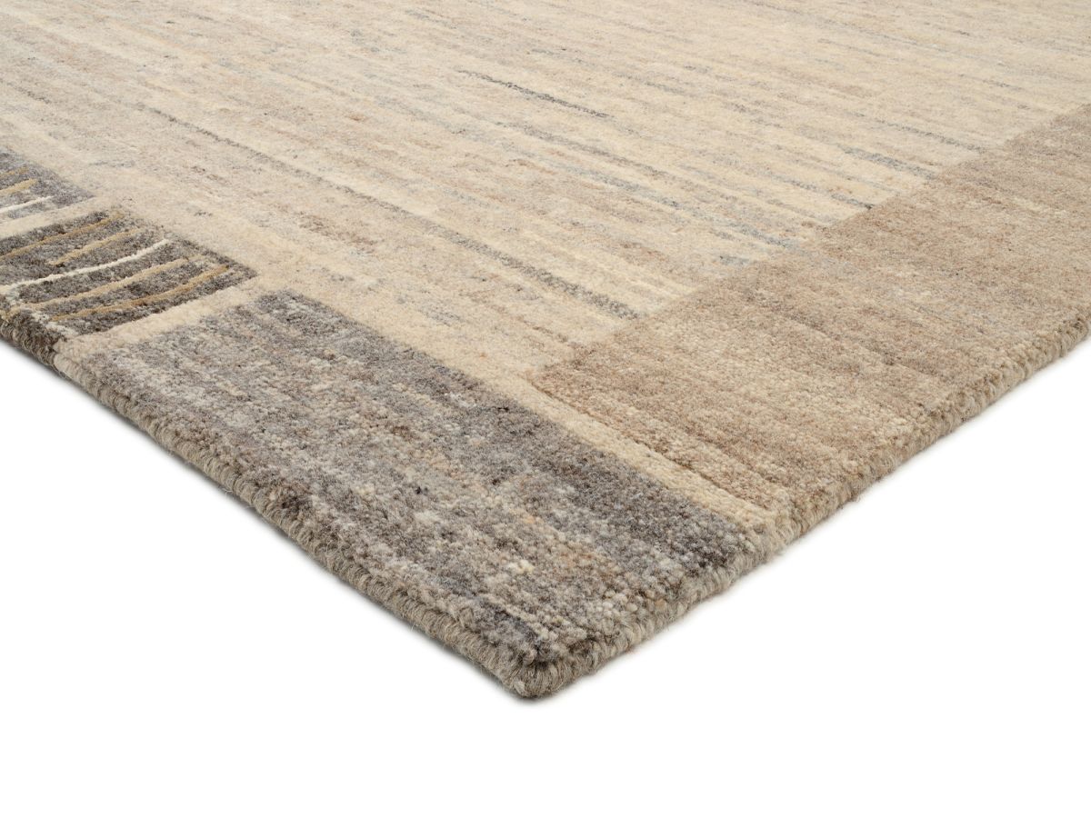 Teppich aus Nepal Silk Lalitpur Wolle-Natur 70 x 140 cm